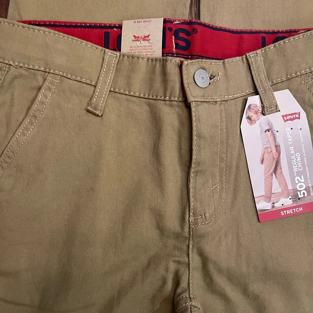 NWT Levi's® 502™ Regular Tapered Fit Stretch Chino Pants - Picture 4 of 5